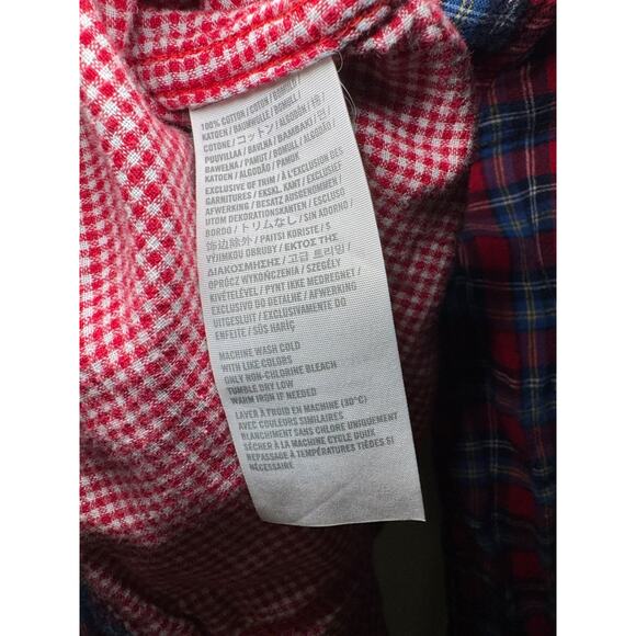 Abercrombie & Fitch Women's Plaid Flannel Long Sleeve Shirt, Size S - Picture 8 of 10